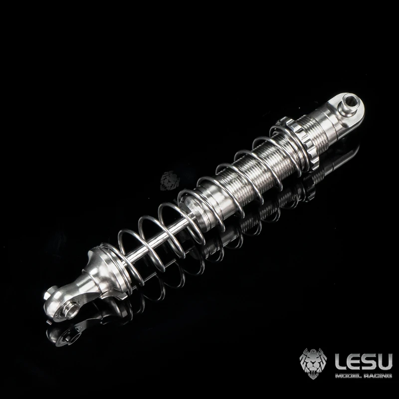 LESU Metal Shock Absorber Adjustable Spring 80mm/90mm for 1/10 RC Truck Climbing TRX-4 Remote Control Toy Cars DIY Parts Model