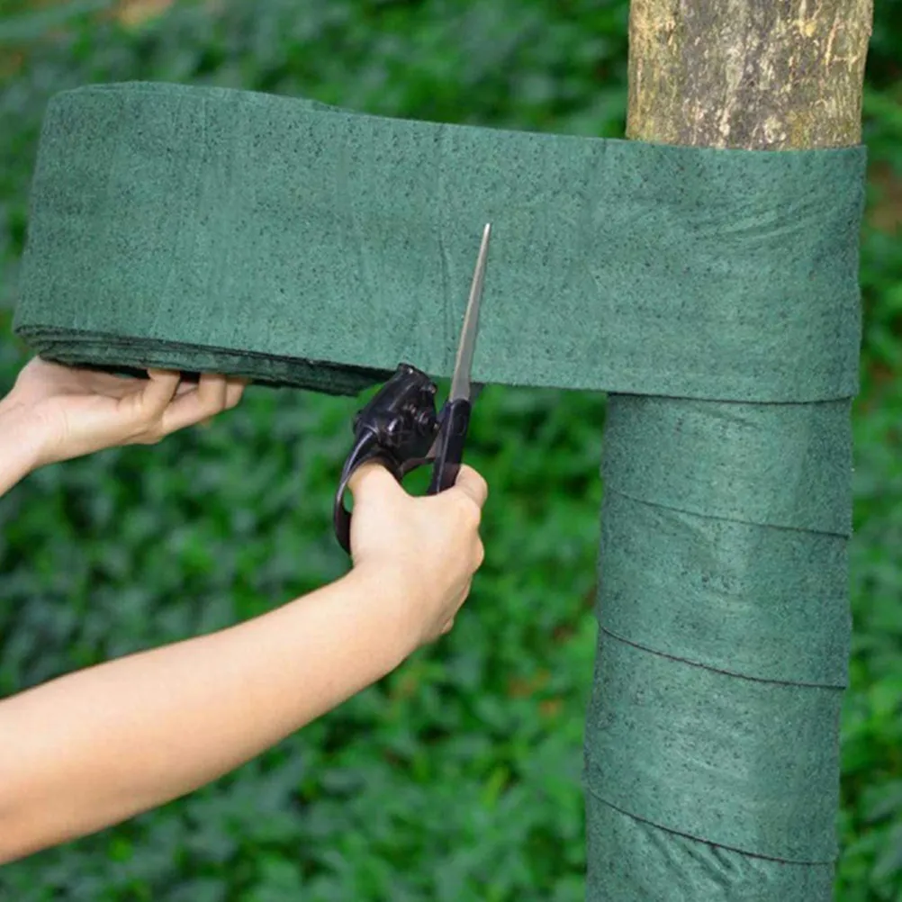 1 Roll Tree Protector Wrap Antifreeze Moisturizing Warm Cloth Sun-Blocking Breathable Tree Wrapping Cloth Trunk Shrub Plant