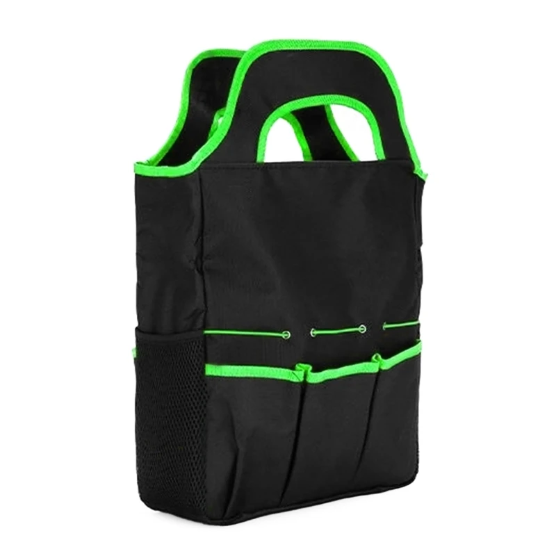Bolsa herramientas jardinería con almacenamiento espacioso, portaherramientas con múltiples bolsillos para herramientas y