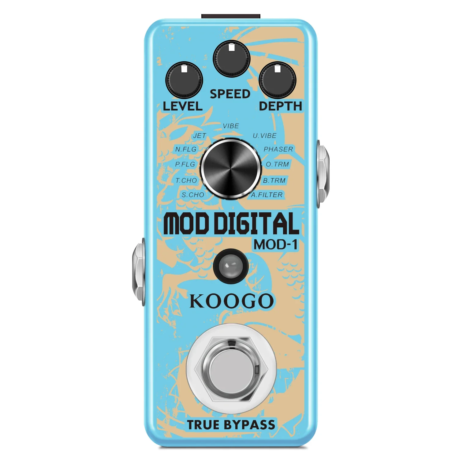 

Koogo Guitar Modulation Effect Pedal Digital Mod Station Pedals 11 Effects Combination Phaser,Flanger,Chorus,Tremolo,Vibrato