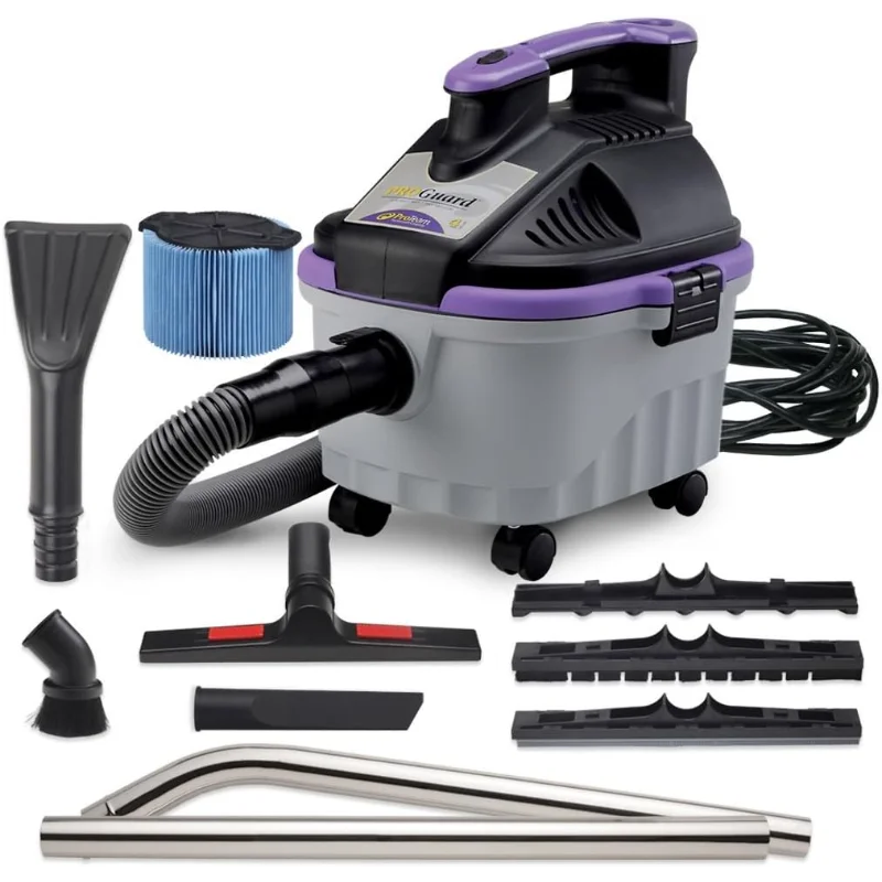 

ProTeam Wet Dry Vacuums, ProGuard 4 Portable, 4-Gallon Wet Dry Vacuum Cleaner with Tool Kit
