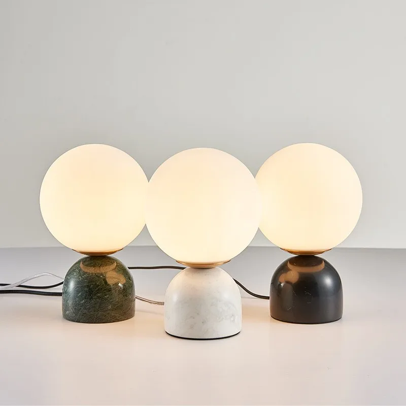 

nordic marble table lamp home table small decorative lamps modern nordic simple marble glass table lamp