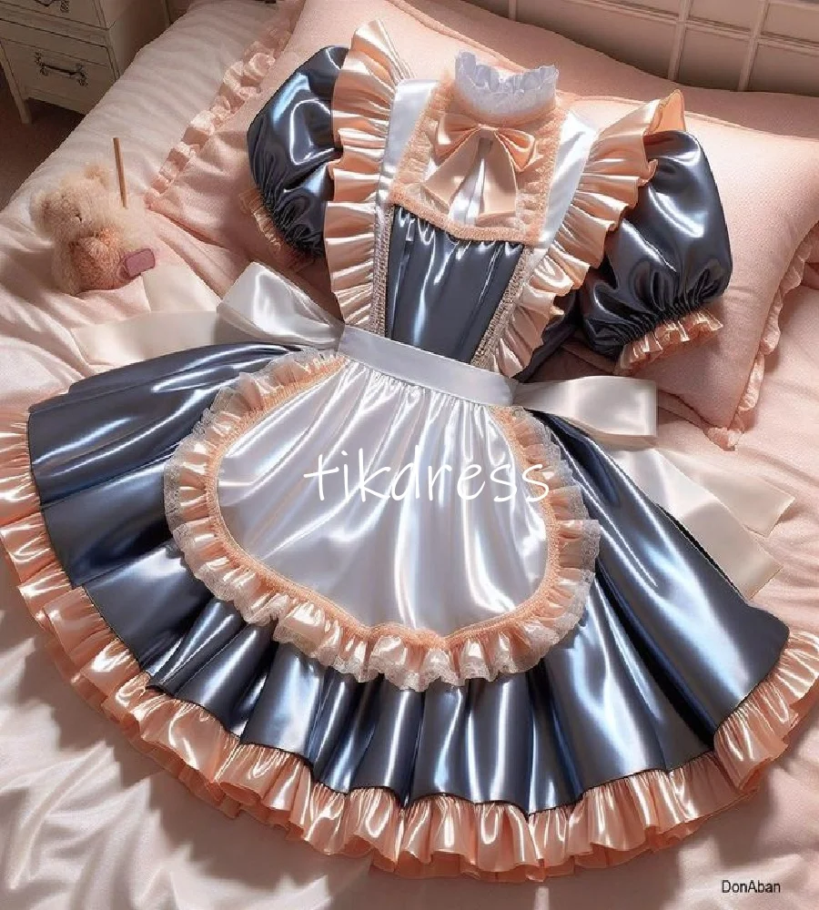 

Sexy Cosplay Maid Prom Dress Mini Short Contrast Colored Costume Evening Dress Janpan Formal Occasion Party Dress 2025Customized