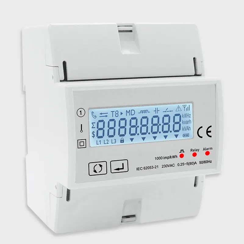 Tuya RS485 Modbus wifi Smart Power Meter Electric ConsumptionMulti-Rate Meter AC Digital Single Phase Energy Meter