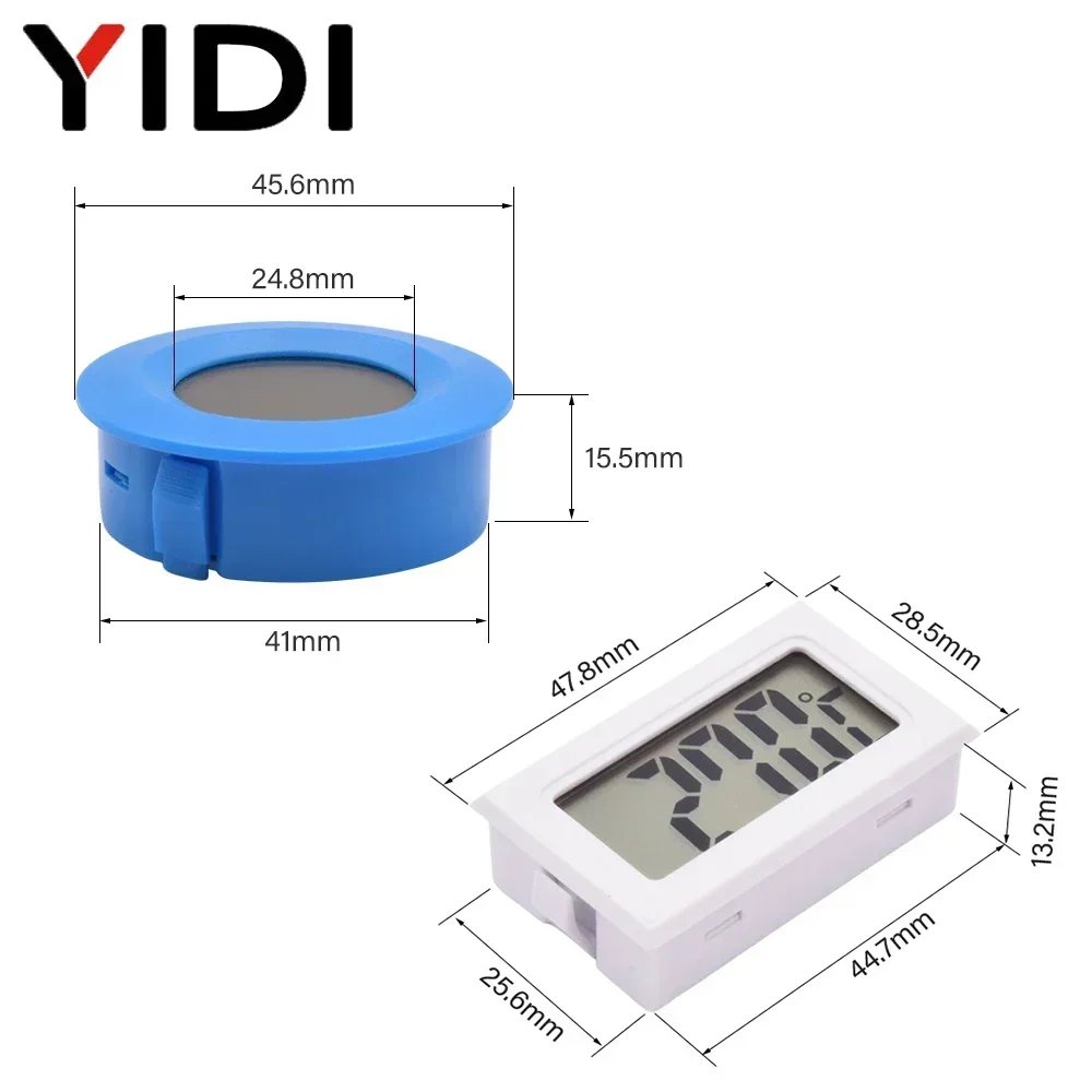 جهاز رقمي مصغر لقياس درجة الحرارة بشاشة LCD جهاز قياس الرطوبة جهاز كاشف لقياس الرطوبة في المنزل جهاز قياس الرطوبة في الأماكن المغلقة وفي الهواء الطلق