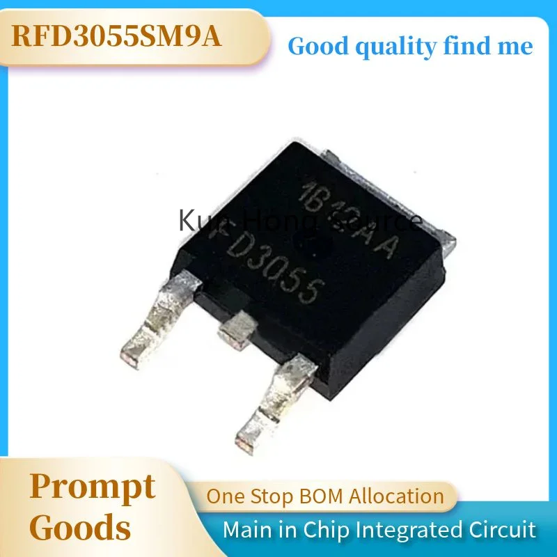 INTESL FET MOSFET TO-252, RFD3055SM9A, 60V 12A, 53W, 정품, 신제품, 1 개
