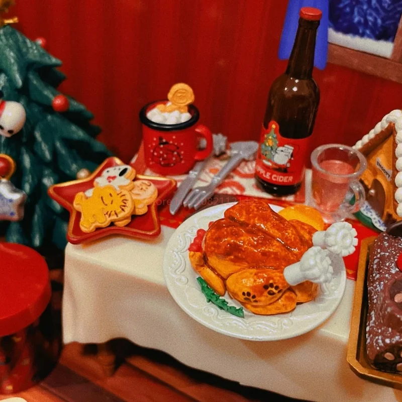 حقيقية إعادة النعناع سنوبي عشية عيد الميلاد شجرة عيد الميلاد شخصيات كرتونية كبسولة اللعب تحصيل نموذج الحلي اللعب هدايا المهرجان