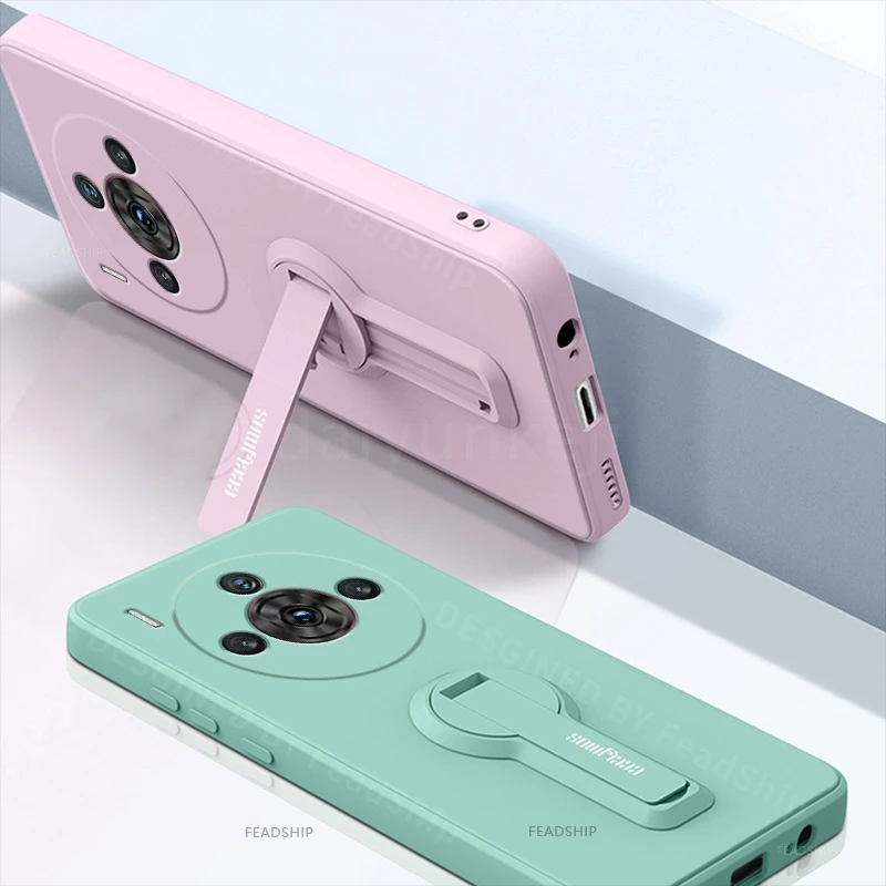 Coque de téléphone pour ZTE Nubia Z60 S PRO Z60SPro, étui en Silicone antichoc, couverture souple avec support, Film de protection d'écran