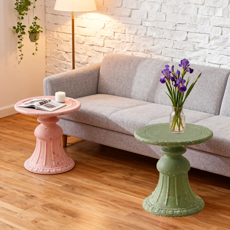

1PC cream-colored creative coffee table for living room, cream style small side table for sofa, simple coffee table suitable