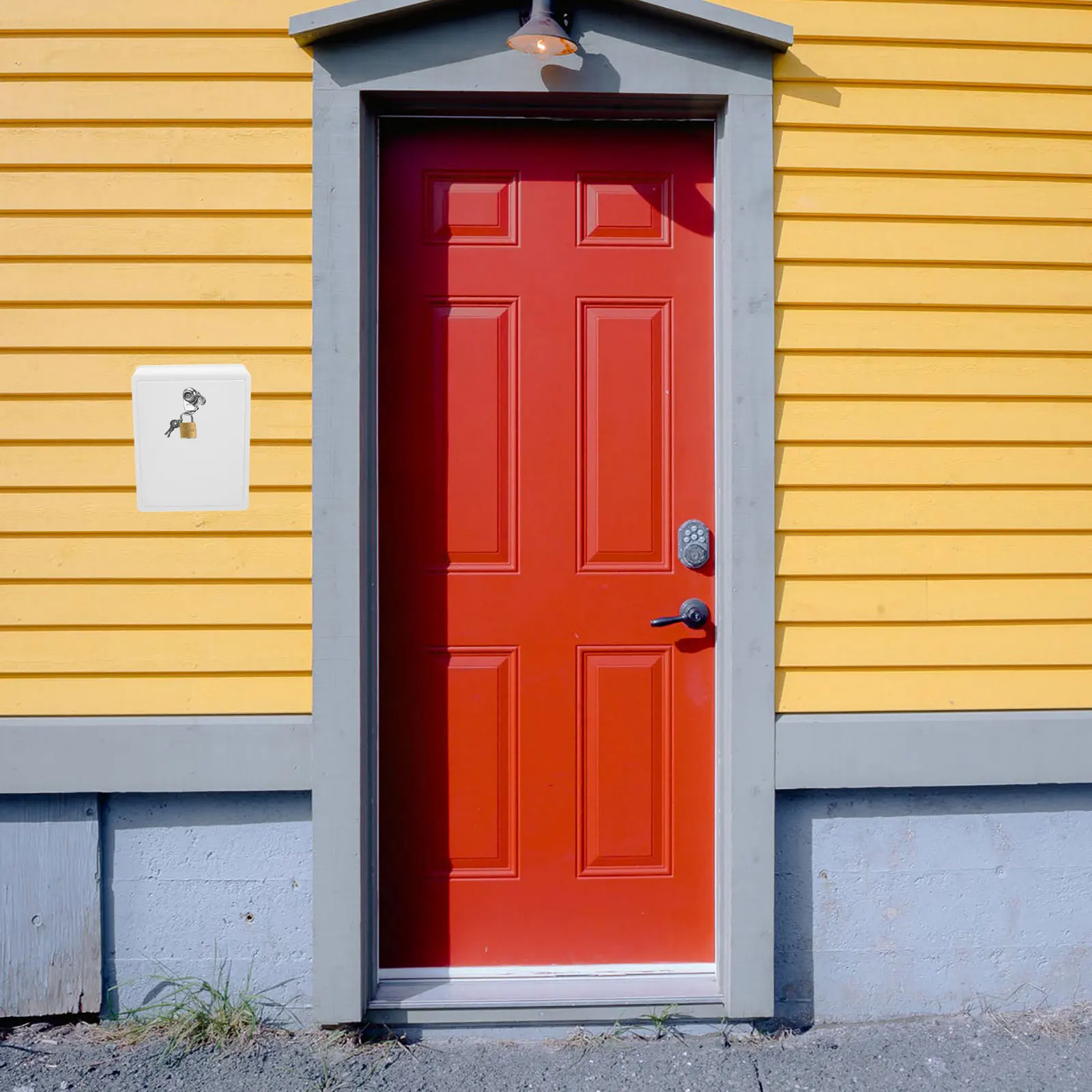 

Запираемый настенный органайзер с замком для хранения молока, коробка для доставки на крыльце, уличный шкафчик для упаковки, пластиковый железный материал