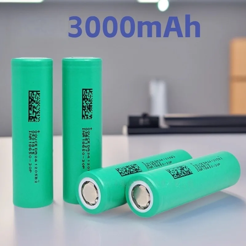 3000mAh 30P 20A 18650 Lithium Battery for Turbine Violent Fan Small Household Appliances Bicycle Lights Rechargeable Batteries