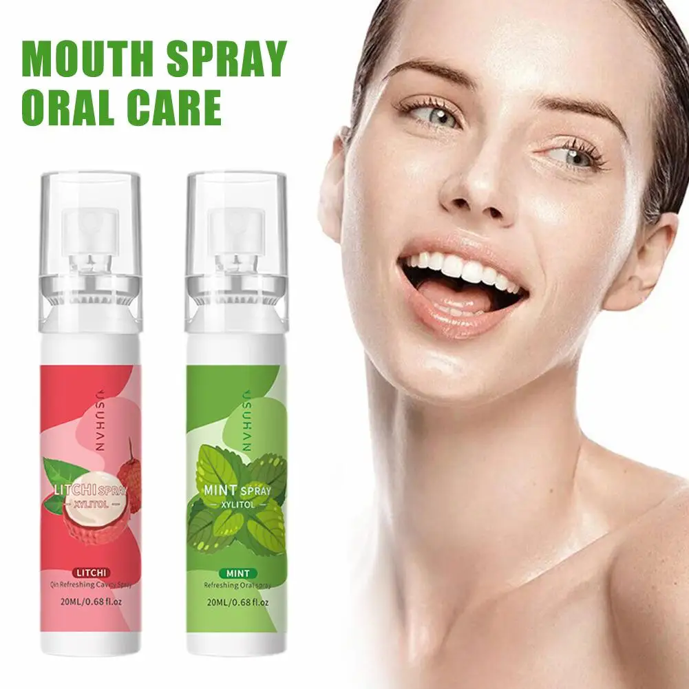 22ml Oral Fresh Spray Mouth Freshener Oral Odor Treatment Oral Flavor Oral Remove Litchi Breath Peach Persistent Bad Care F L5T8