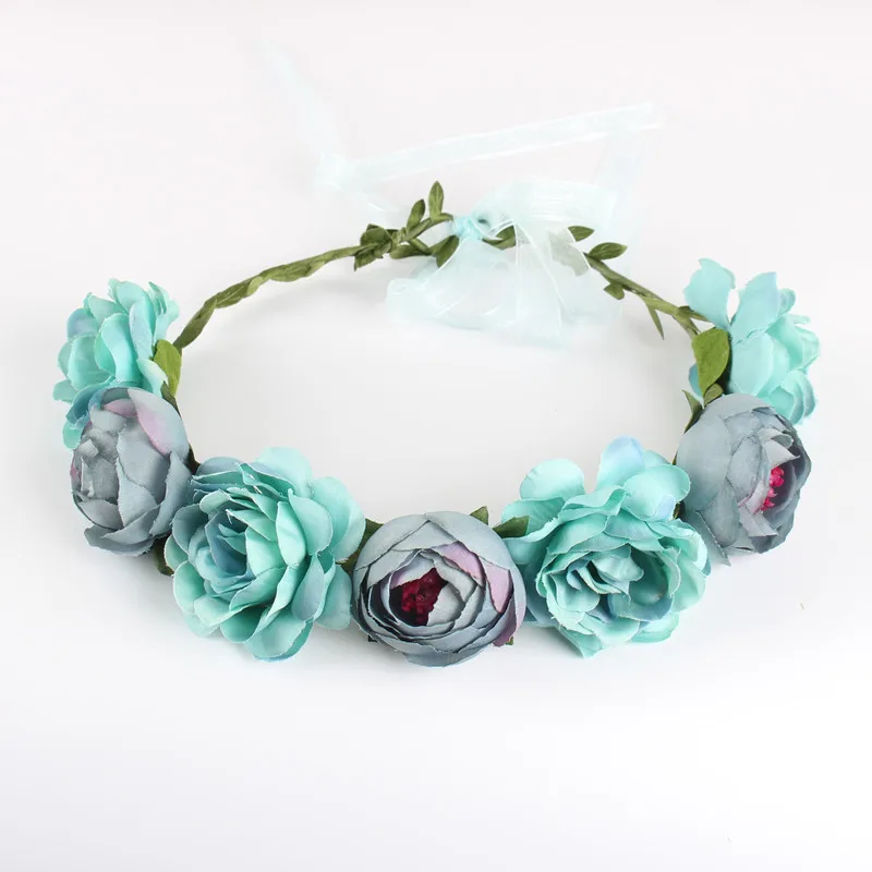 Boho Headwear Artifical Flowers Bridal Accessories Marriage Party Headbands Hairstyles Garland tocado para cabello novia