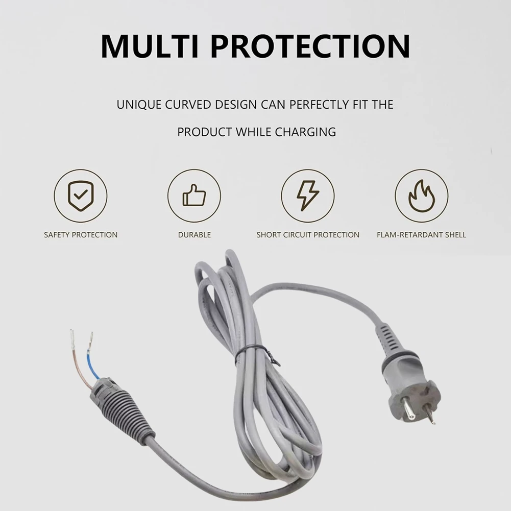 B26B Replacement Hair Dryer Cable for Dyson HS01/HS05 Hair Styler Hair Rod Power Cord AC Charger Cable EU Plug