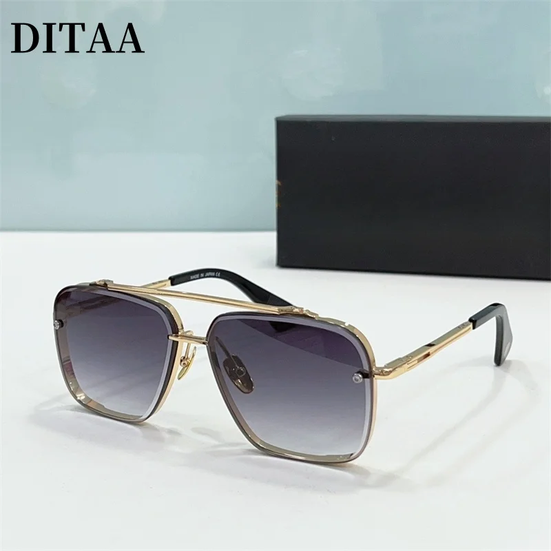 DITAA MACH-SIX LIMITED Luxe Designer Merk Mannen Zonnebril vrouwen Pilot Legering Outdoor Brillen Shades Voor Zon