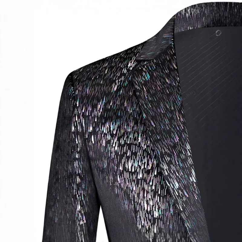 

Новый мужской черный костюм Meteor, стильный пиджак + брюки, азиатские размеры, официальная одежда для банкетов и вечеринок, комплект облегающего наряда