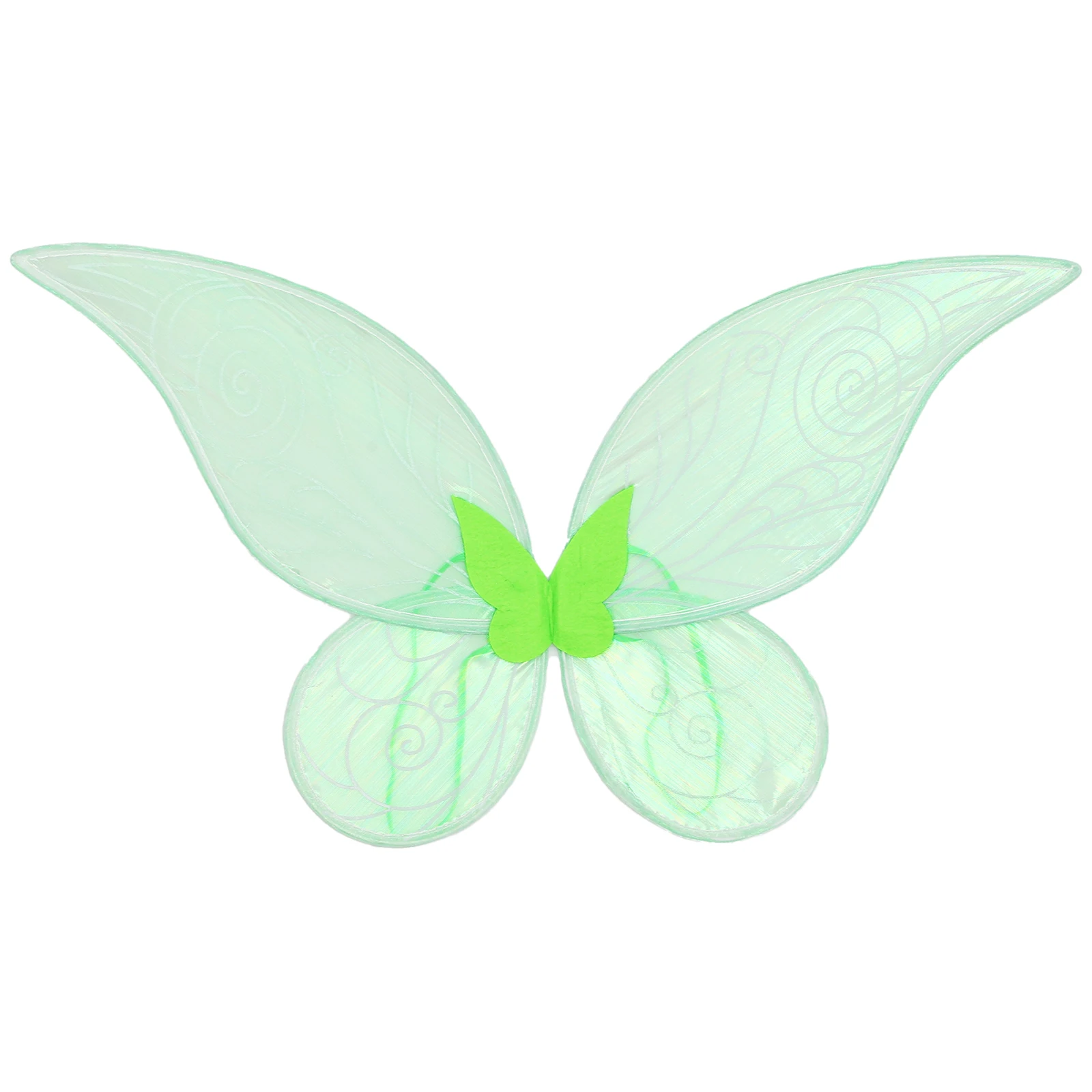 Kids Girls Butterfly Fairy Cosplay 4-piece Set Gradient Wing + Elf Ears + Flower Headwear +Star Wand for Halloween Party Gifts