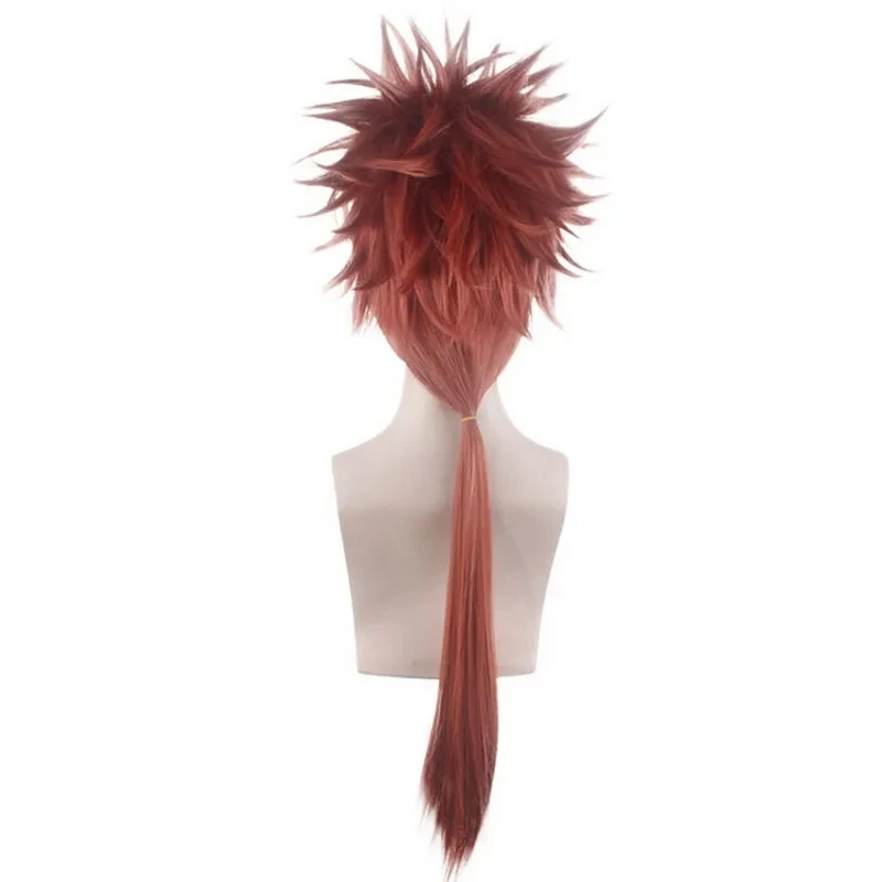 Anime Final Fantasy VII Remake Reno Cosplay Wig Orange Red Long Styled Halloween Costume Synthetic Wigs For Party