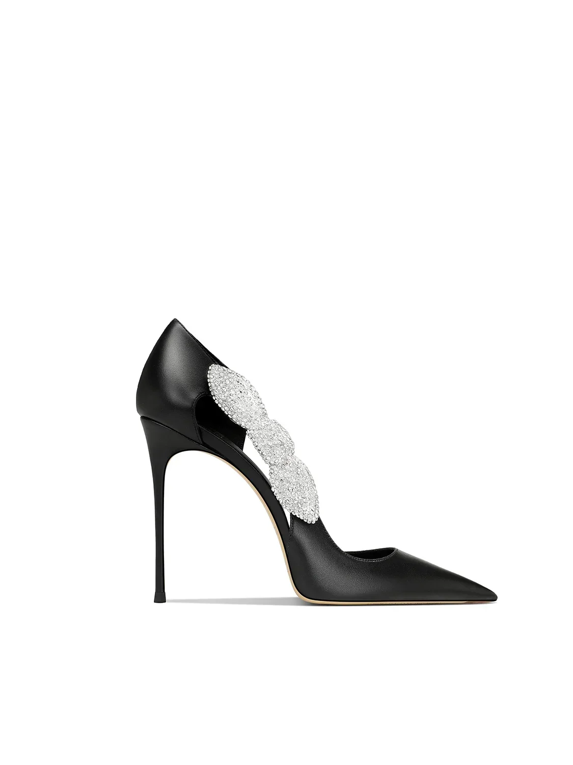 2025 Spring and Autumn New Women's High Heels Black Bow Pointed Thin Heel Trend Fashion Women's Shoes