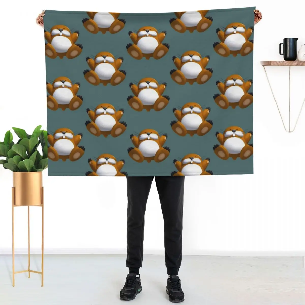 Monty Mole Throw Blanket Soft Plaid For Decorative Sofa anime Soft Big Personalized Gift christmas gifts Blankets