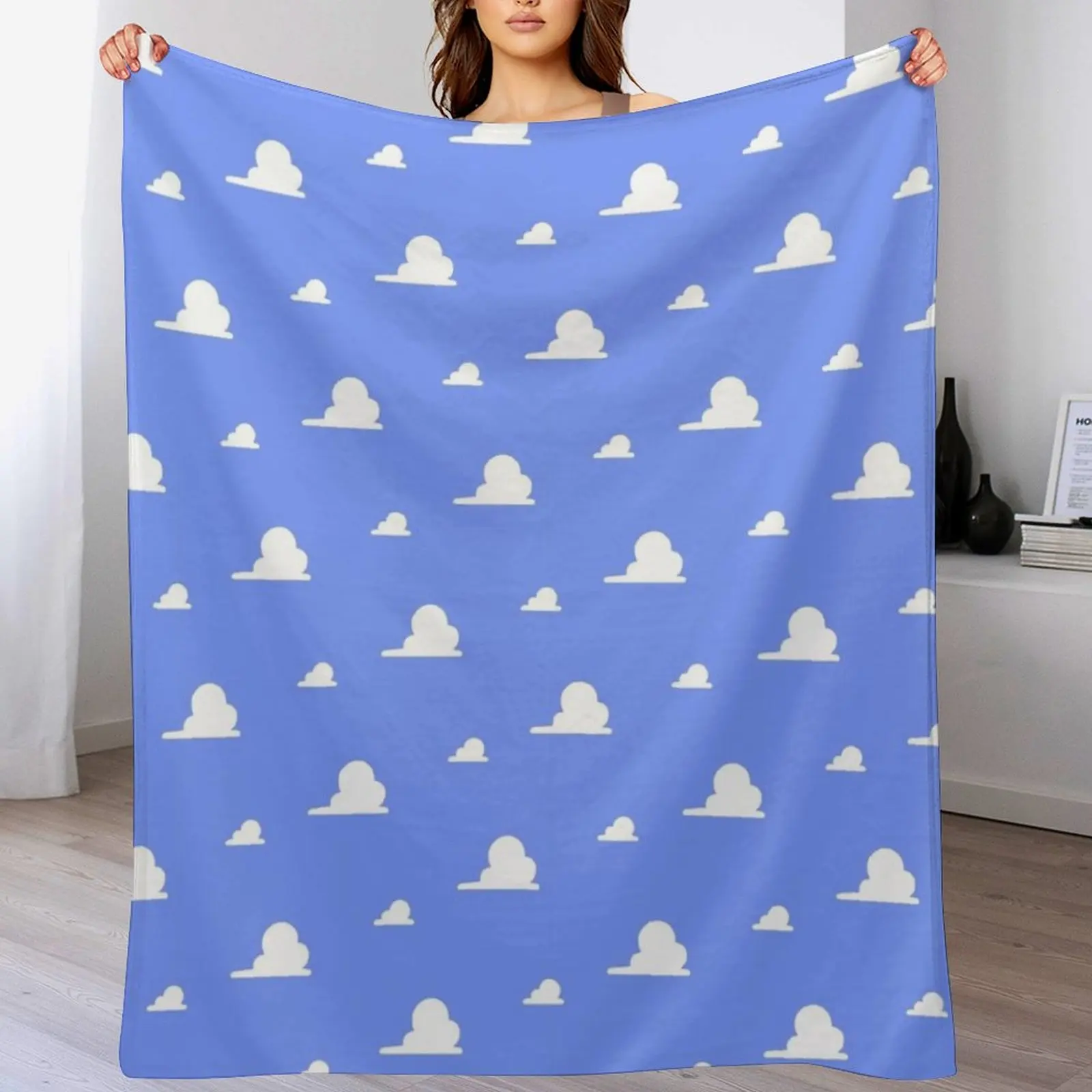 

Toy Clouds Throw Blanket Plaid on the sofa halloween Blankets