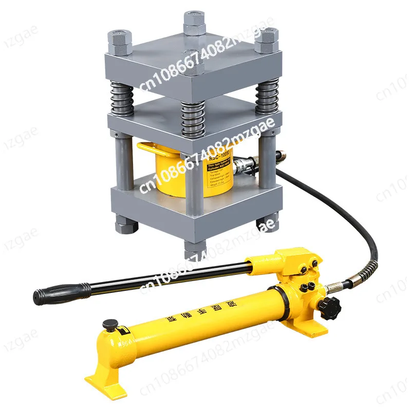 

Маленький гидравлический пресс, четырехколонный портативный ручной гидравлический насос, пресс для золотых и серебряных ювелирных изделий, гидравлический пресс