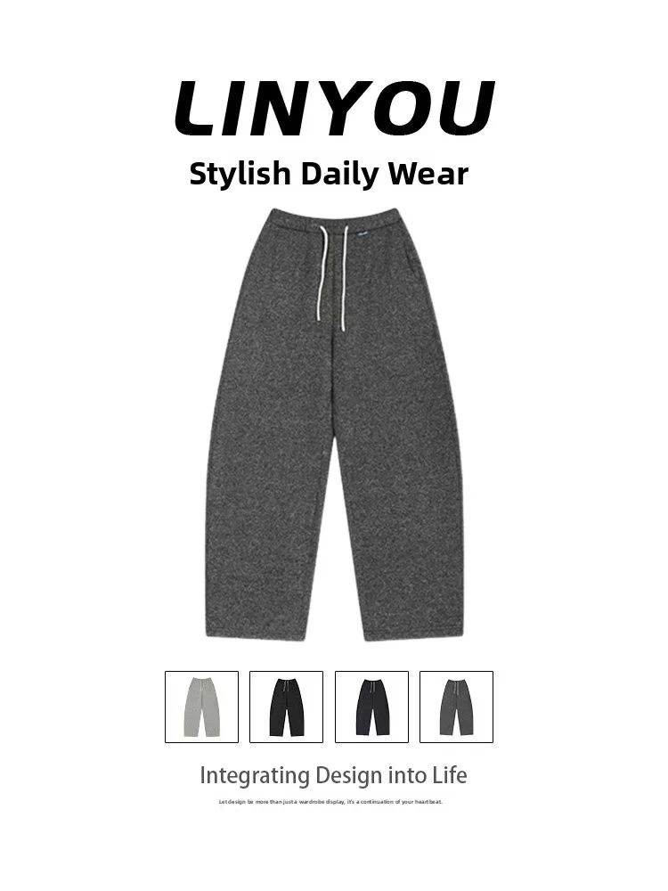 

Loose Comfortable plus Size Women's Sweatpants Casual Dstring High Waist Wide Leg Pants Spring Autumn New Sle Casual Pants