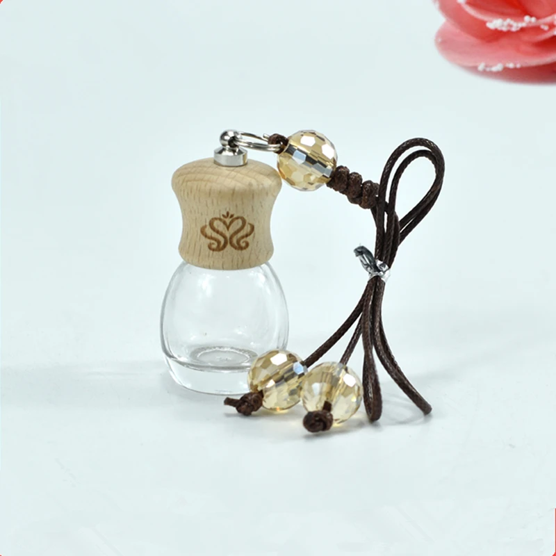 50pcs Car Essential Oil Diffuser Fragrance Air Freshener Scent Perfume Bottle Ornament Hanging Empty Bottle Interior Accessory