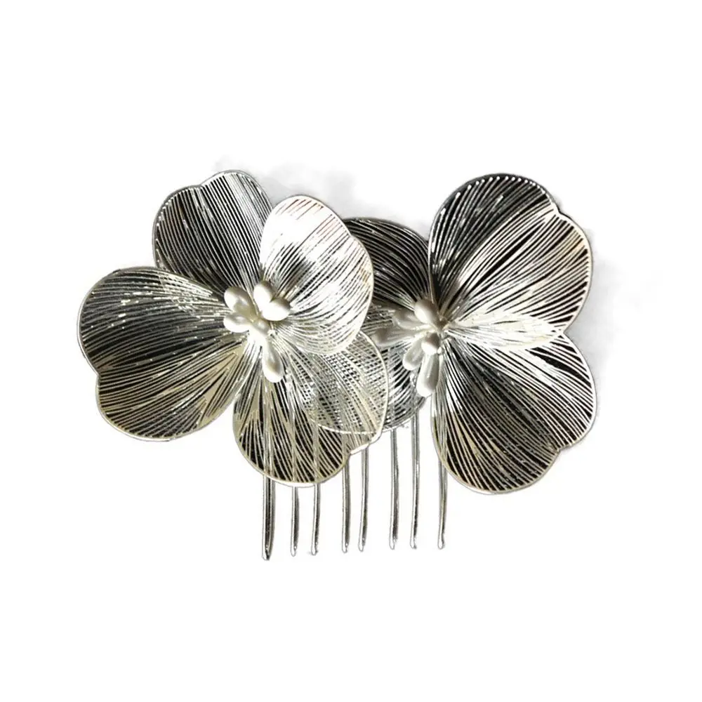 Jewelry Accessories Flower Hair Comb Fashion Light Luxury Hairpin Insert Comb Retro Style Hair Clip Birthday Party
