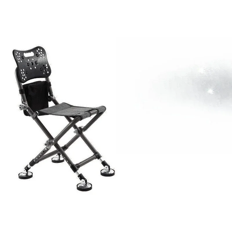 

Fishing chair full set backpack all-terrain fishing chair multi-functional folding liftable aluminum alloy fishing