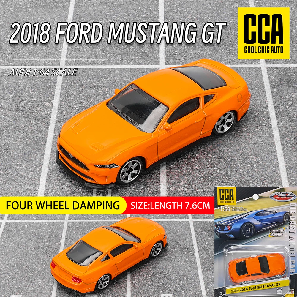 CCA 1:64 2018 FORD MUSTANG  Exquisite hanging model classic car static car model alloy die-casting car model collection gift toy