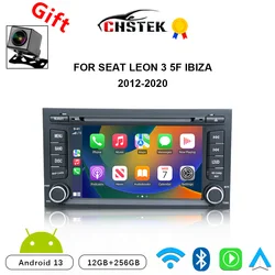 CHSTEK Car Radio For Seat Leon MK3 5F Ibiza 2012-2020 Carplay Multimedia Player Navigation Bluetooth WIFI 4G Stereo Android 13