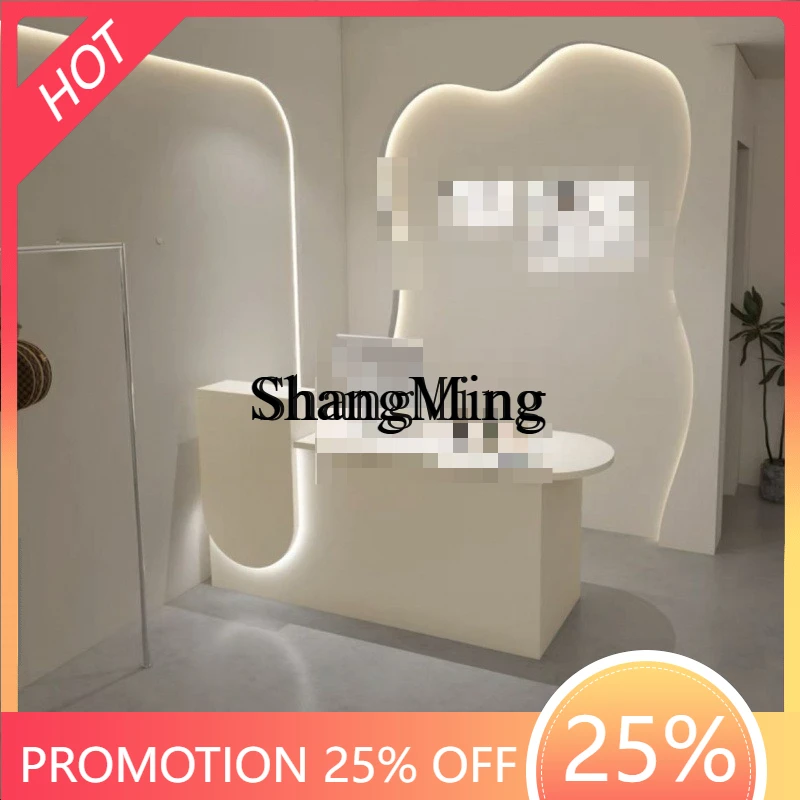 

FG good-looking Cashier Bar Clothing Store Arc Dessert Shop Reception Desk Commercial Beauty Salon Barber Shop Counter Table