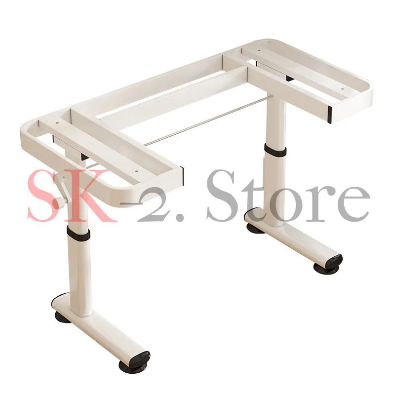Lifting table leg bracket adjustment hand crank desk support frame computer table shelf worktable accessories simple wind