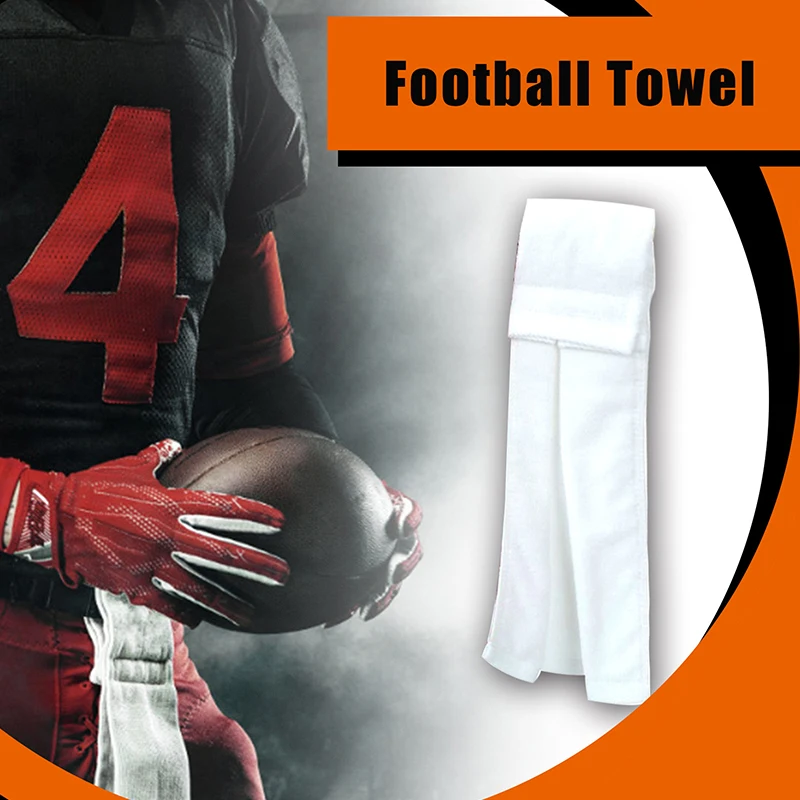 Football Field Towel With Hook & Loop Fastener Super Water Absorption Sports Sweat Cotton Towel For Football Golf Gym Fitness