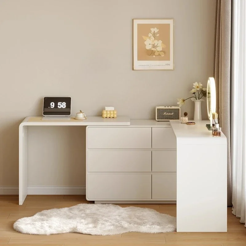 Bedroom Furniture Retractable Corner Dressing Table Makeup Vanity Desk Toiletries Dressers Chest Of Drawers Storage Locker