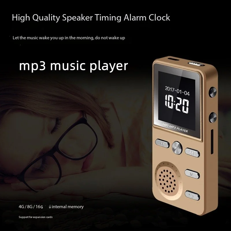 

MP3 Player Stereo Bass 4G 8GB Sport Music TF Card FM Radio Clock HD Screen Record Player Music Player Record Player