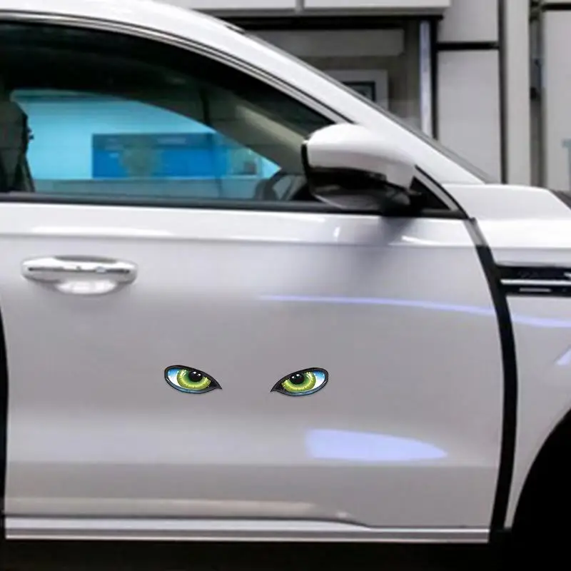 Stiker mobil reflektif, stiker mobil lucu, dekorasi mobil, stiker peringatan keselamatan Malam 3D, stiker mobil lucu
