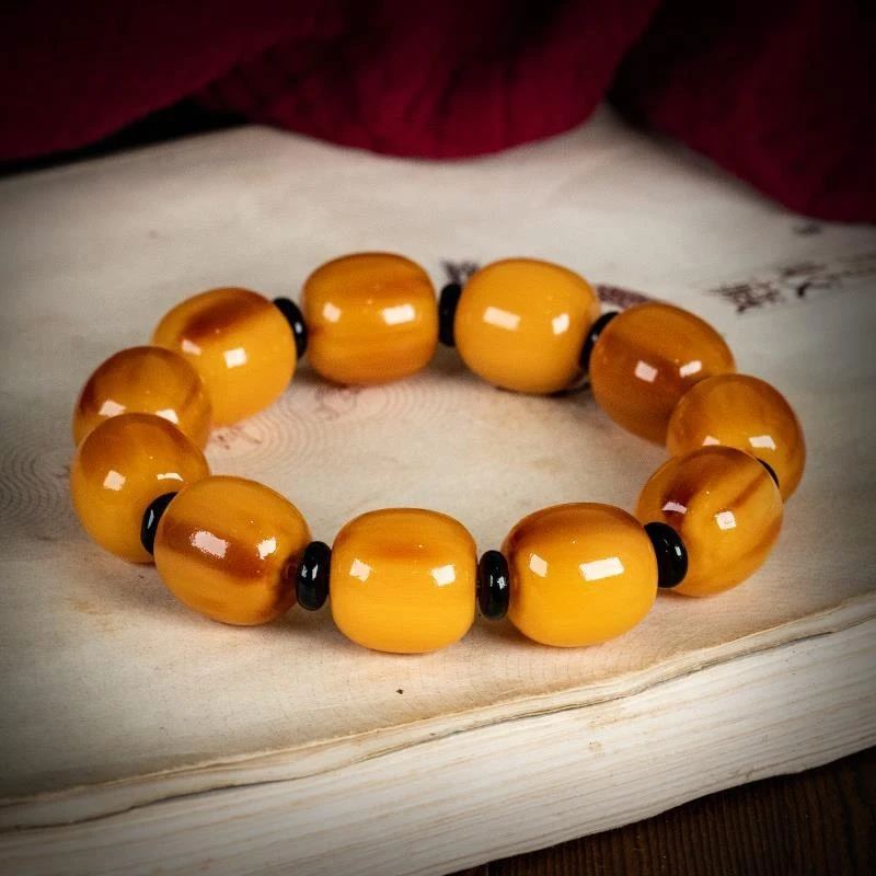 Tibetan- with gold thread yak horn, fashionable antique-style bracelet women and men