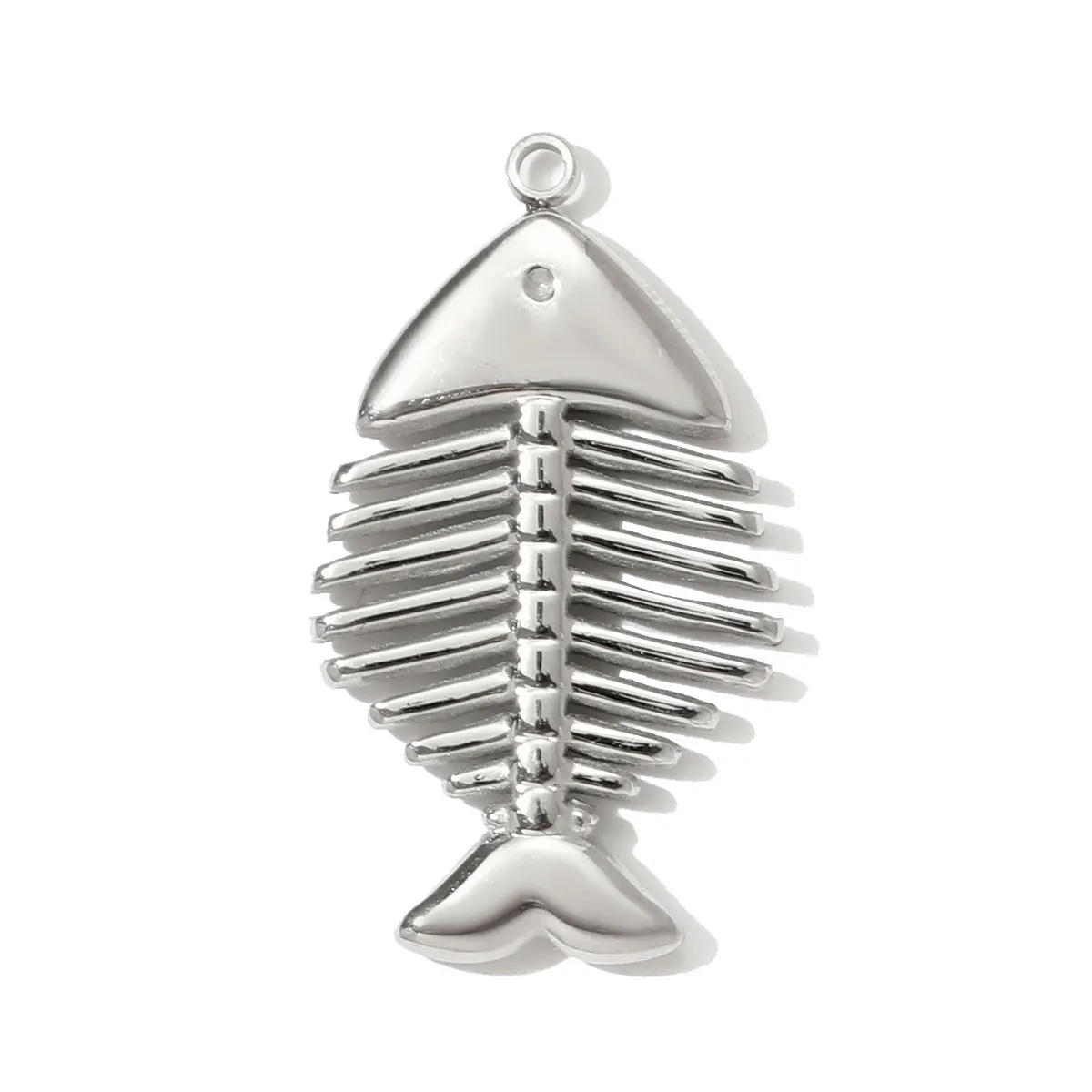 3pcs/Lot Vnistar Stainless Steel Dolphin Crab Shell DIY Charm Mirror PolishBear Plane Necklace Pendant Women Surfer Jewelry - view 4