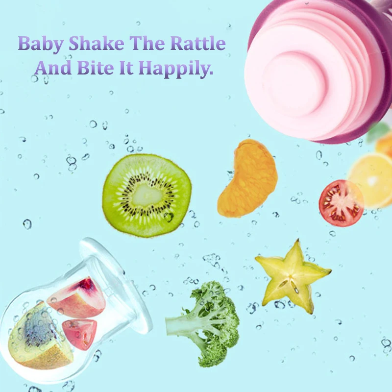 مصاصة الطعام الطازج للأطفال ، مستلزمات الأطفال الآمنة ، حلمة الحلمة ، الزجاجات ، الخضروات ، حلمة تغذية الفواكه تهدئة #3