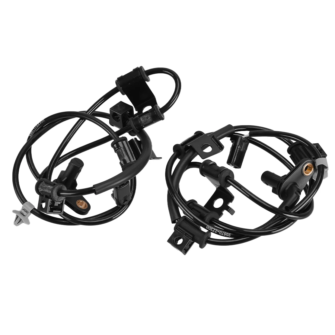 95670-2S300 95671-2S300 2pcs Front Left & Right ABS Wheel Speed Sensor Fit for Hyundai Tucson ix35 Black