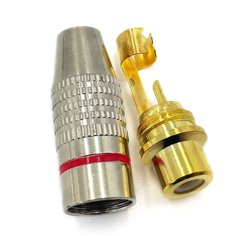 RCA Plug Female To Female Convertor Coaxial Cable Solder Audio Video Adapter Connector
