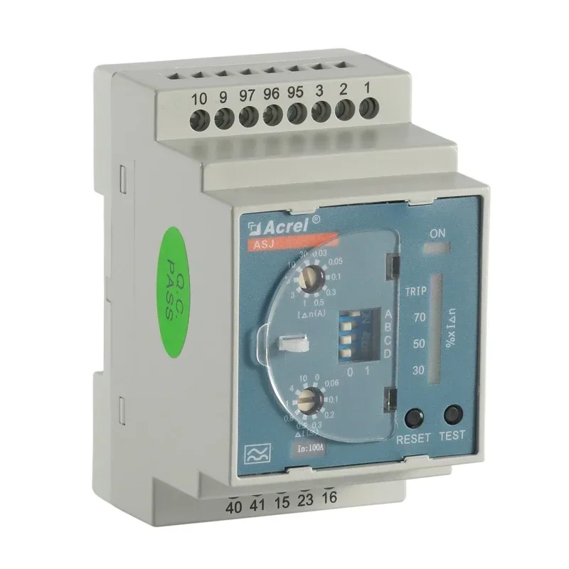 AC type over current alarm din rail earth leakage relay residual current relay for electrical circuit protection