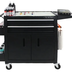 Tattoo Work Station Multifunction Stainless Steel Tattoo Station Desk Studio Tattoo Work Table