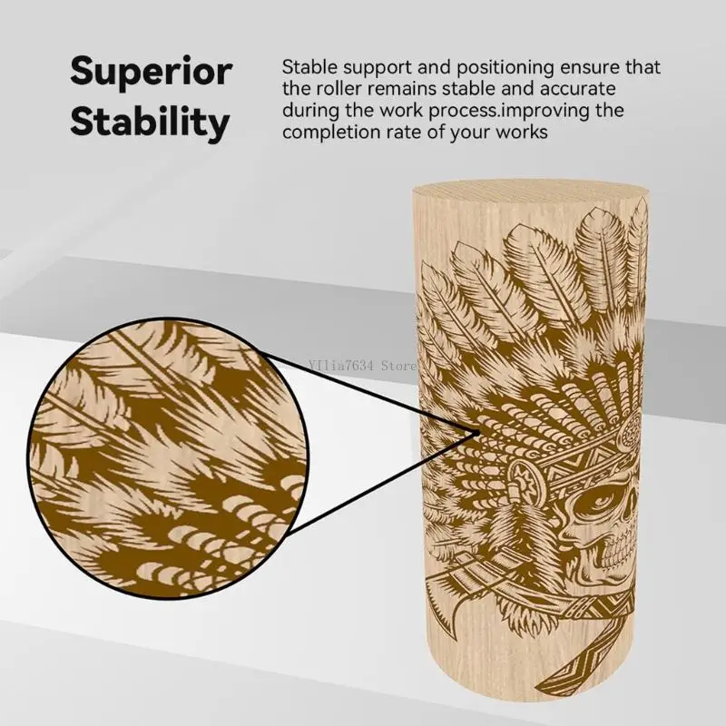 

Гравер с регулировкой высоты поворотного ролика на 360 градусов для более длинного проекта гравировки цилиндрических объектов