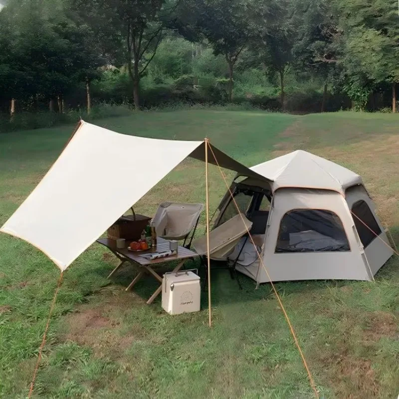 Tent Camping Automatic Tent, Silver-plated Oxford Cloth, Three-season Use, Waterproof Single-layer Tent Fast Delivery