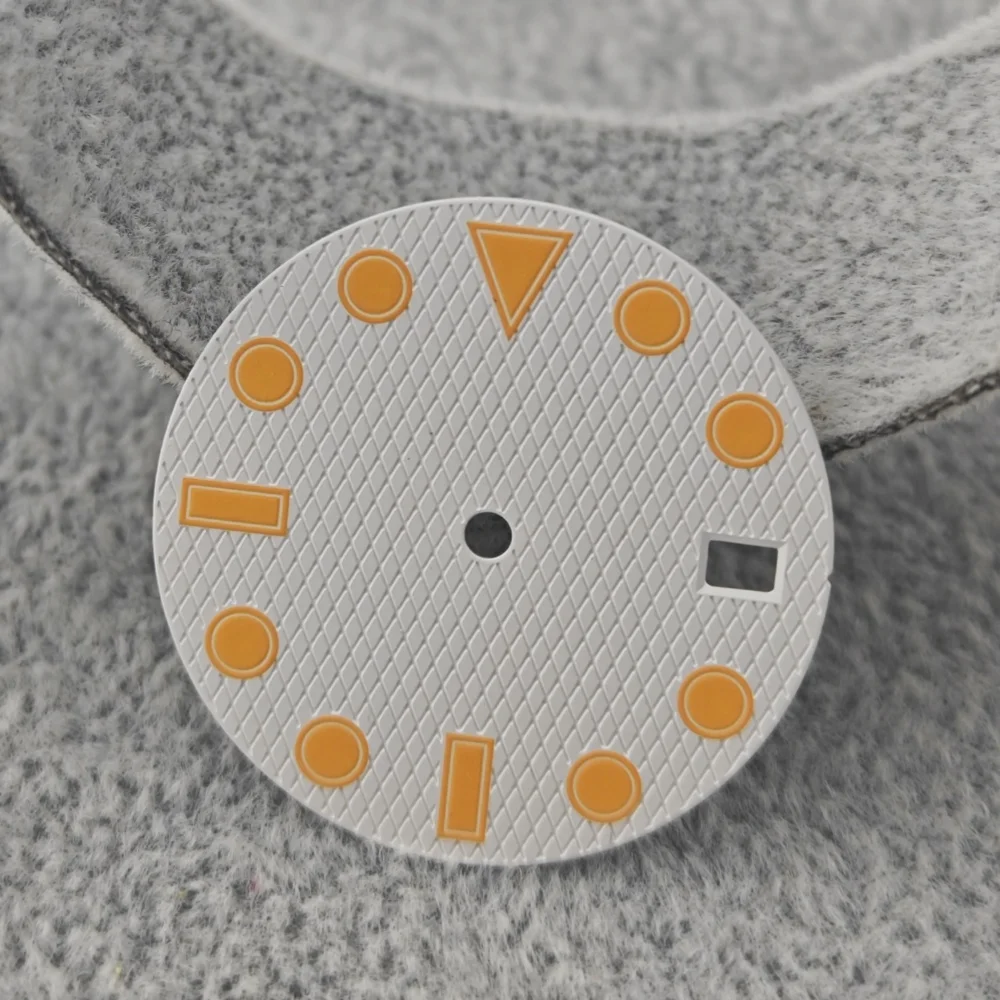 قرص شبح الماء NH35 مع ساعة ميكانيكية ذات سطح مضيء أخضر قوي NH36 NH38 ملحقات ساعة بمؤشر مخصص