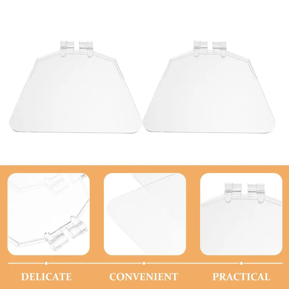 2 Pcs Bench Grinder Guard Shield Eye Cover Protective Glasses Dustproof Safety Kit Transparent Panel Plastic Accessories