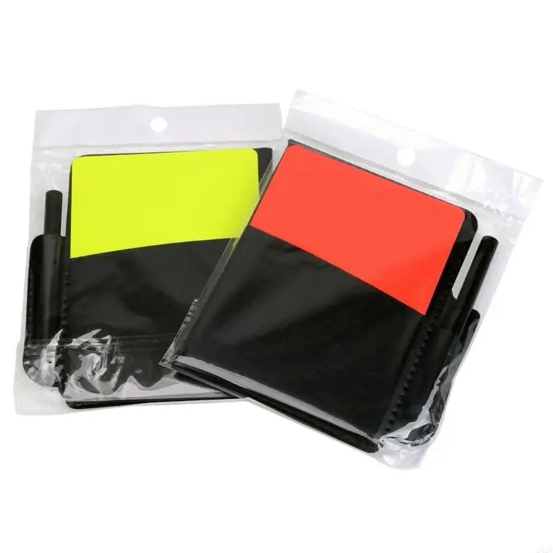 

242F Referee Cards Red Yellow Card Scorebooks Score Sheets for Football Soccer Sports
